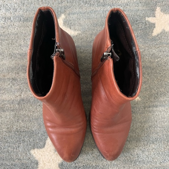 Sam Edelman Joey Leather Boots Brown 7 - Picture 3 of 6